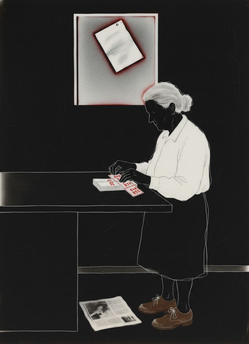 The Tired Raffle Ticket Queen — Saskia Vandenberg · MODULAR one-of-a-kind original
