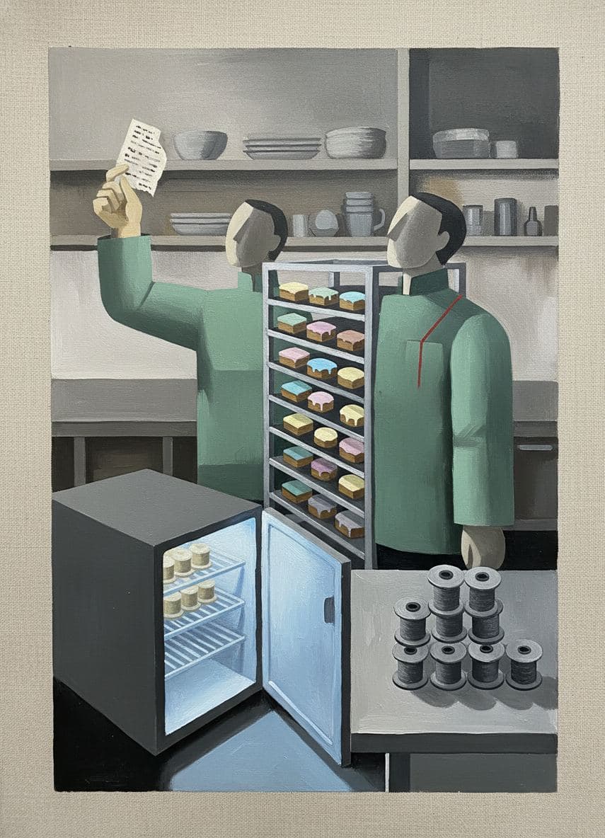 Untitled (Catering Kitchen, Afternoon) — abstract work by Viktor Eklund — MODULAR · a one-of-a-kind original