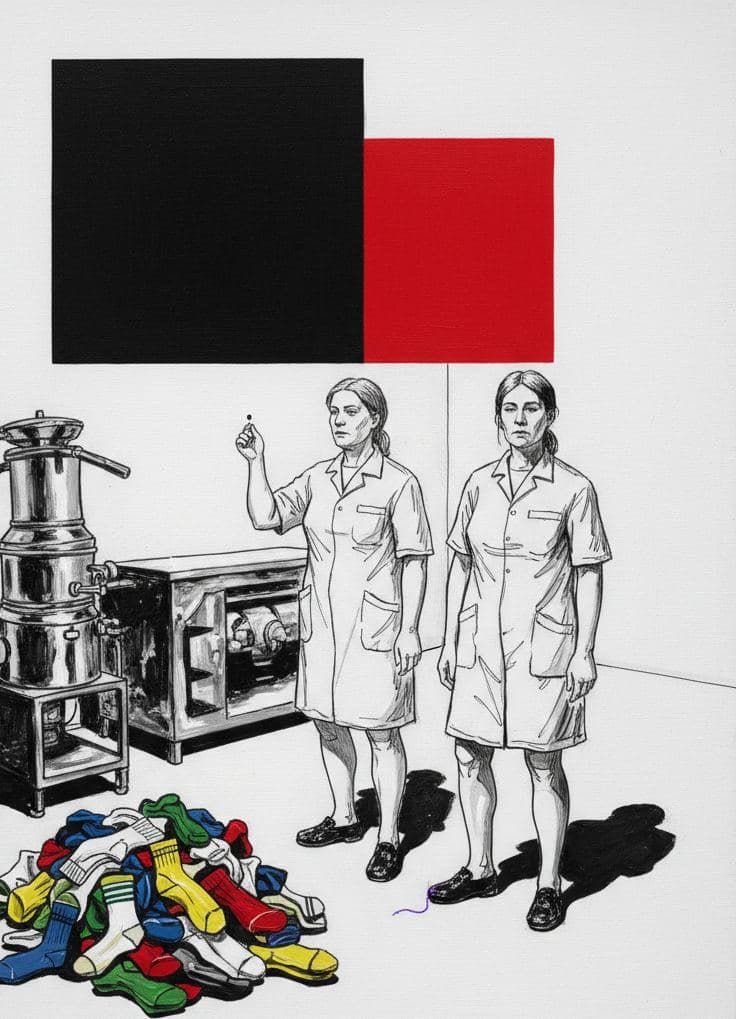 Untitled (Dry-Cleaning Receiving Area) — abstract work by Viktor Eklund — MODULAR · a one-of-a-kind original
