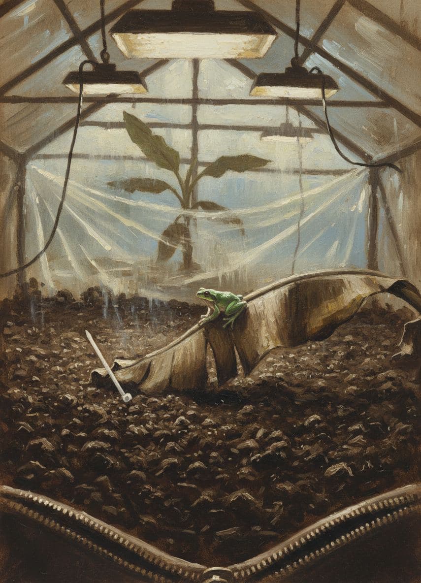 Untitled (Greenhouse, Early Spring) — abstract work by Stefan Tannhäuser — MODULAR · a one-of-a-kind original