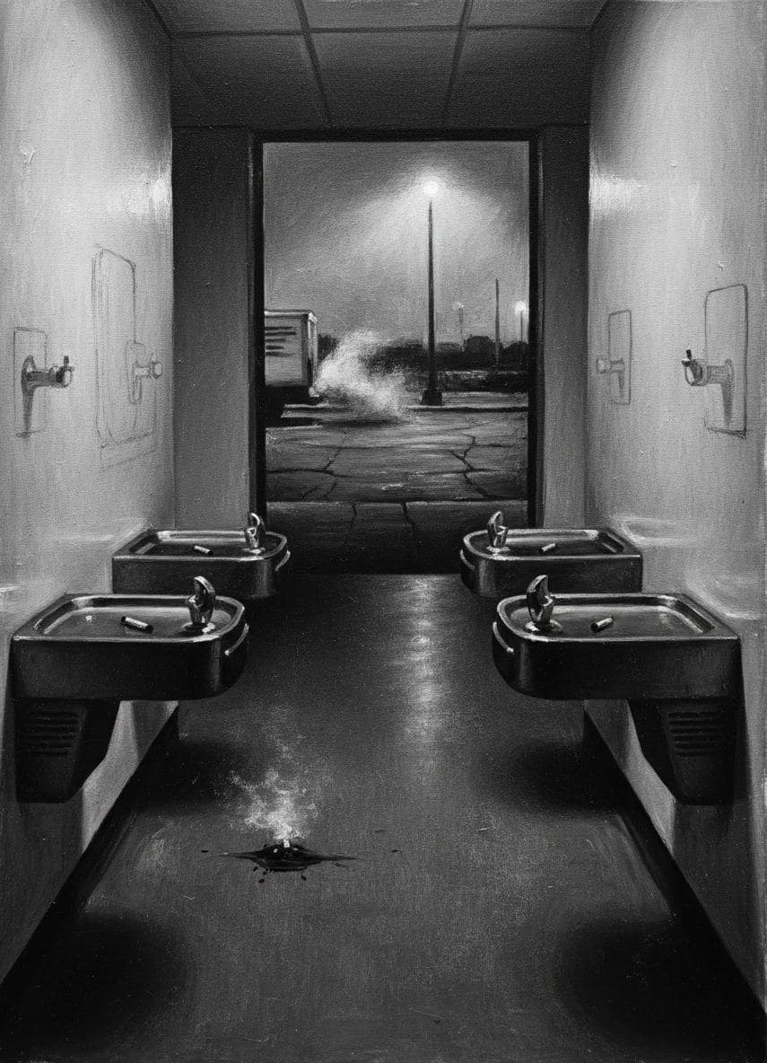 Untitled (Industrial Zone Departure) — abstract work by Stefan Tannhäuser — MODULAR · a one-of-a-kind original