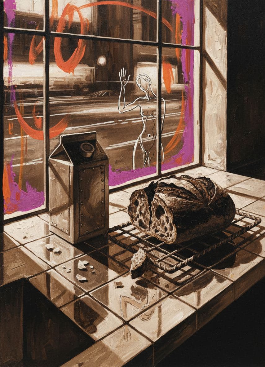 Untitled (Kitchen, Fading Light) — abstract work by Stefan Tannhäuser — MODULAR · a one-of-a-kind original