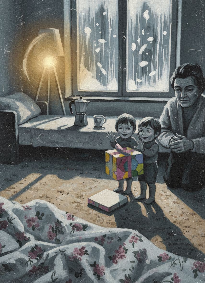 Untitled (Living Room Birthday) — collage by Irmela Bechmann — MODULAR · 13 × 18 cm limited edition of 10