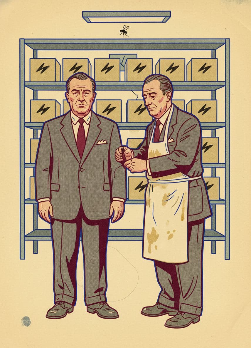 Untitled (Lunchtime Interruption) — print by Hilda Prosser — MODULAR · a one-of-a-kind original