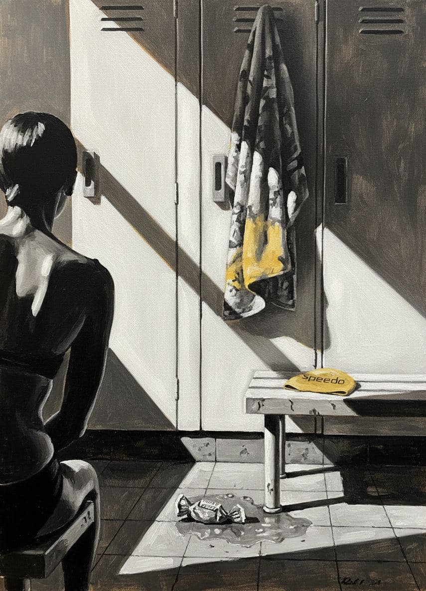 Untitled (Mülheim Changing Room) — abstract work by Viktor Eklund — MODULAR · a one-of-a-kind original