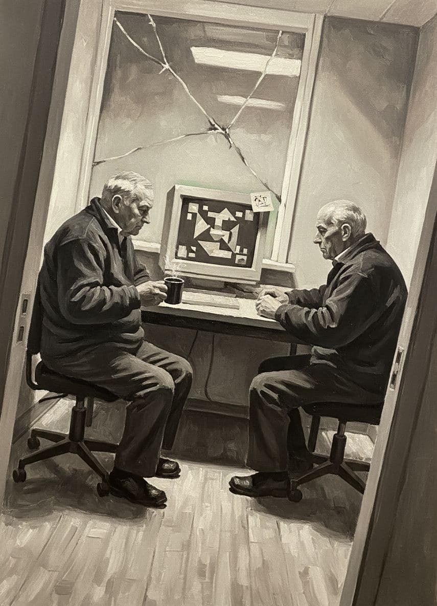Untitled (Office Break Room, Afternoon) — abstract work by Viktor Eklund — MODULAR · a one-of-a-kind original
