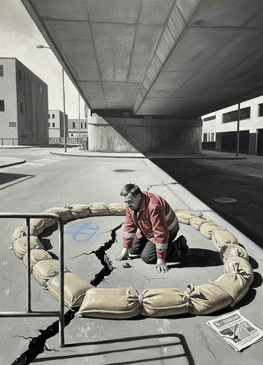 Untitled (Overlooked Sidestreet) — abstract work by Viktor Eklund — MODULAR · a one-of-a-kind original