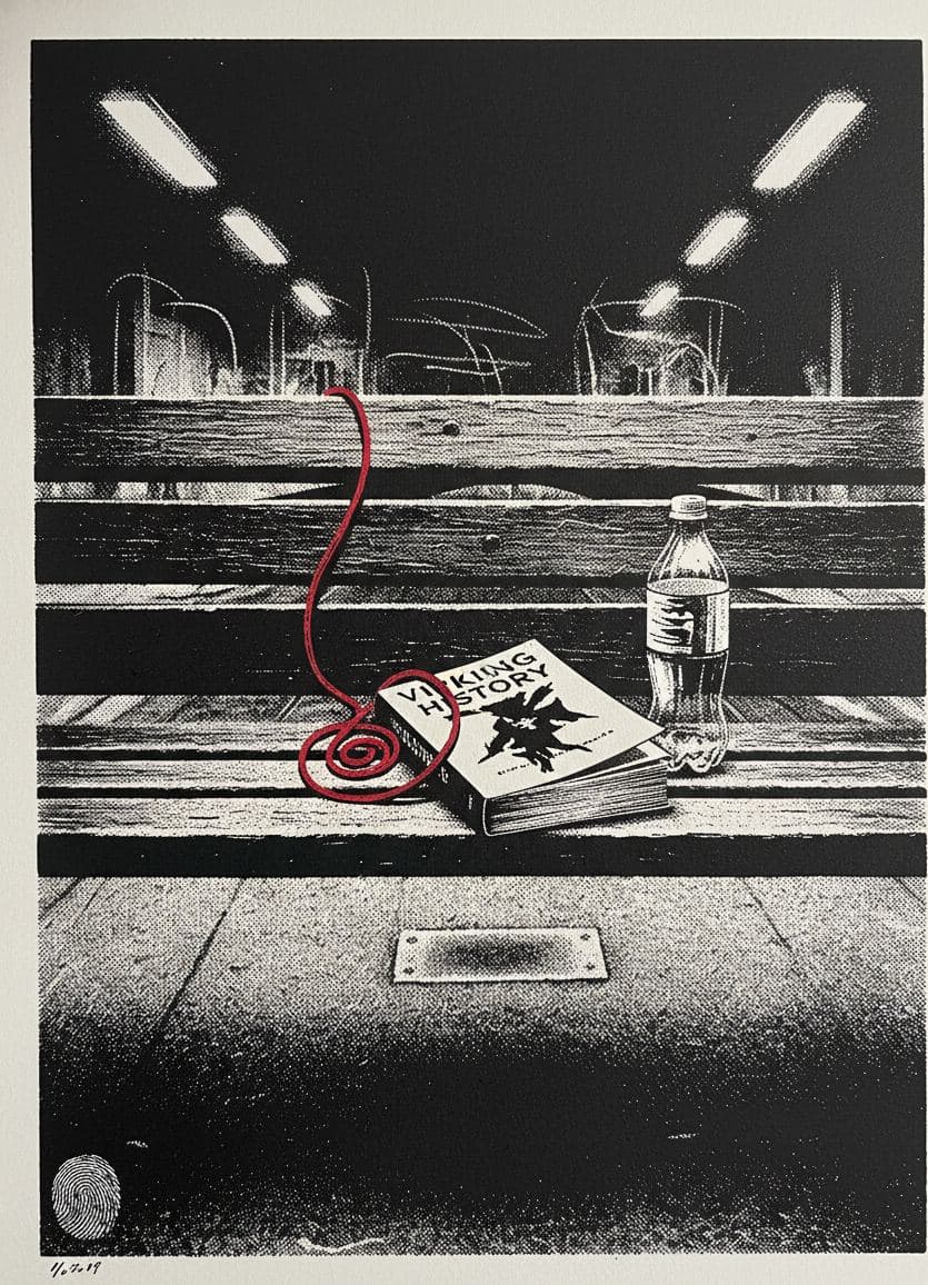 Untitled (Park Bench, Afternoon) — print by Hilda Prosser — MODULAR · a one-of-a-kind original