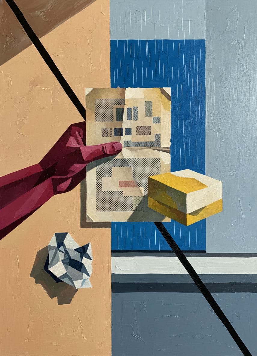 Untitled (Prenzlauer Berg Studio) — abstract work by Viktor Eklund — MODULAR · a one-of-a-kind original