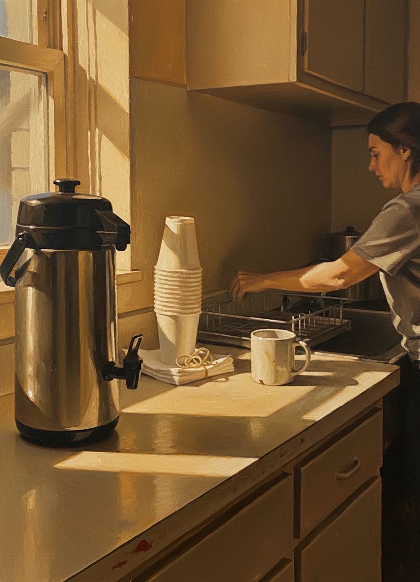 Untitled (Prep Kitchen, Late Night) — abstract work by Saskia Vandenberg — MODULAR · a one-of-a-kind original