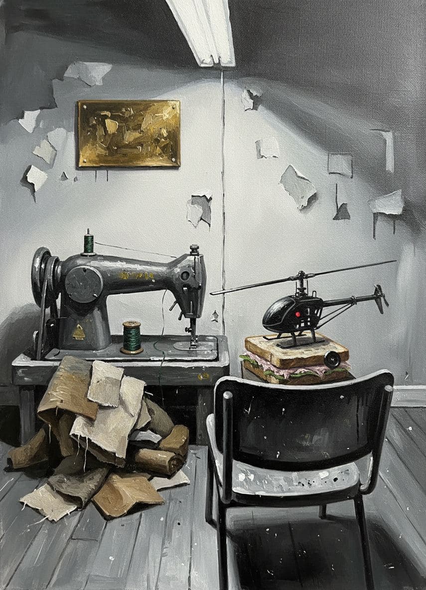 Untitled (Thrift Store Backroom) — abstract work by Viktor Eklund — MODULAR · a one-of-a-kind original