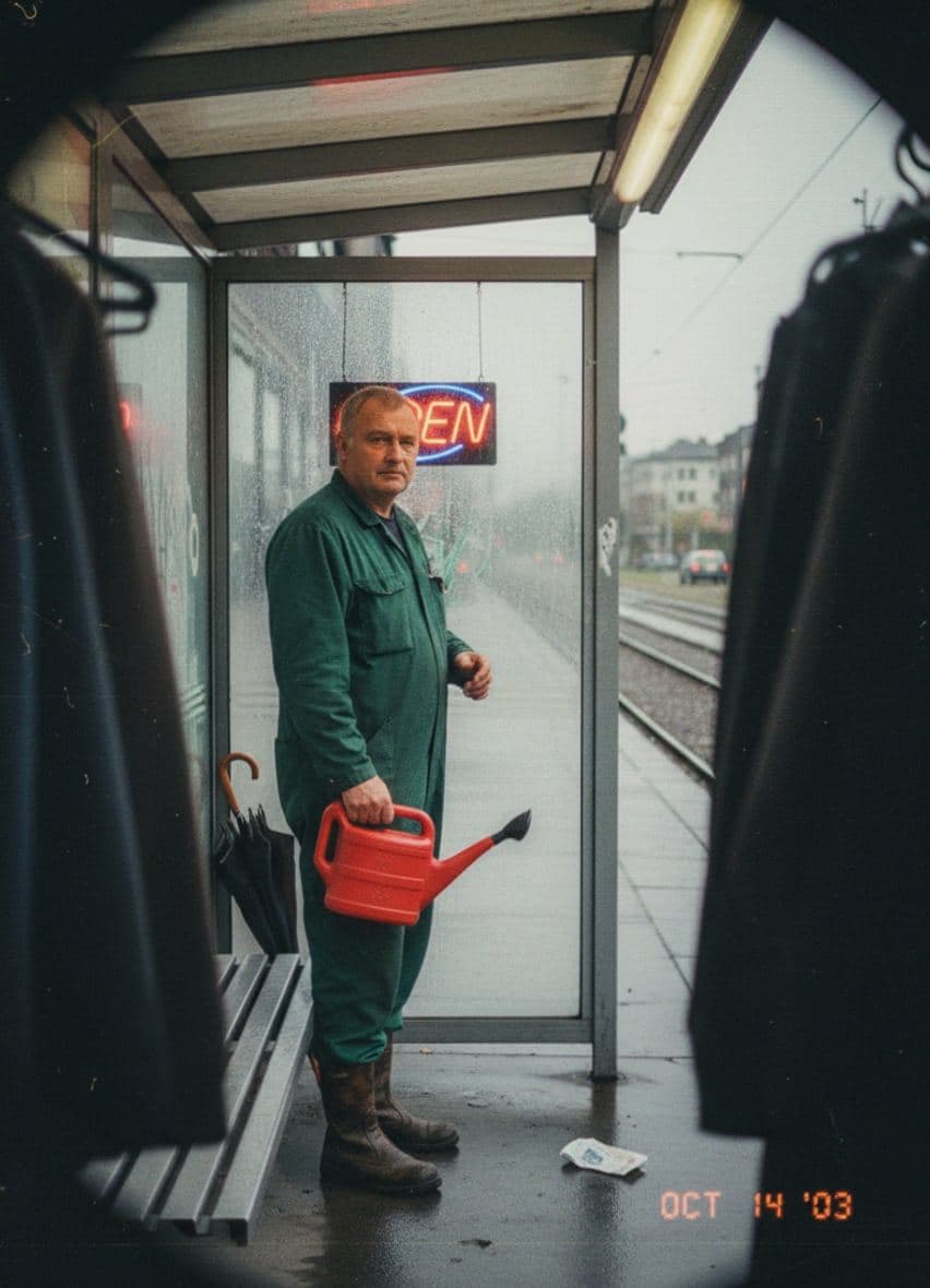 Untitled (Tram Shelter, Evening) — Iain Fraser-Campbell · MODULAR one-of-a-kind original