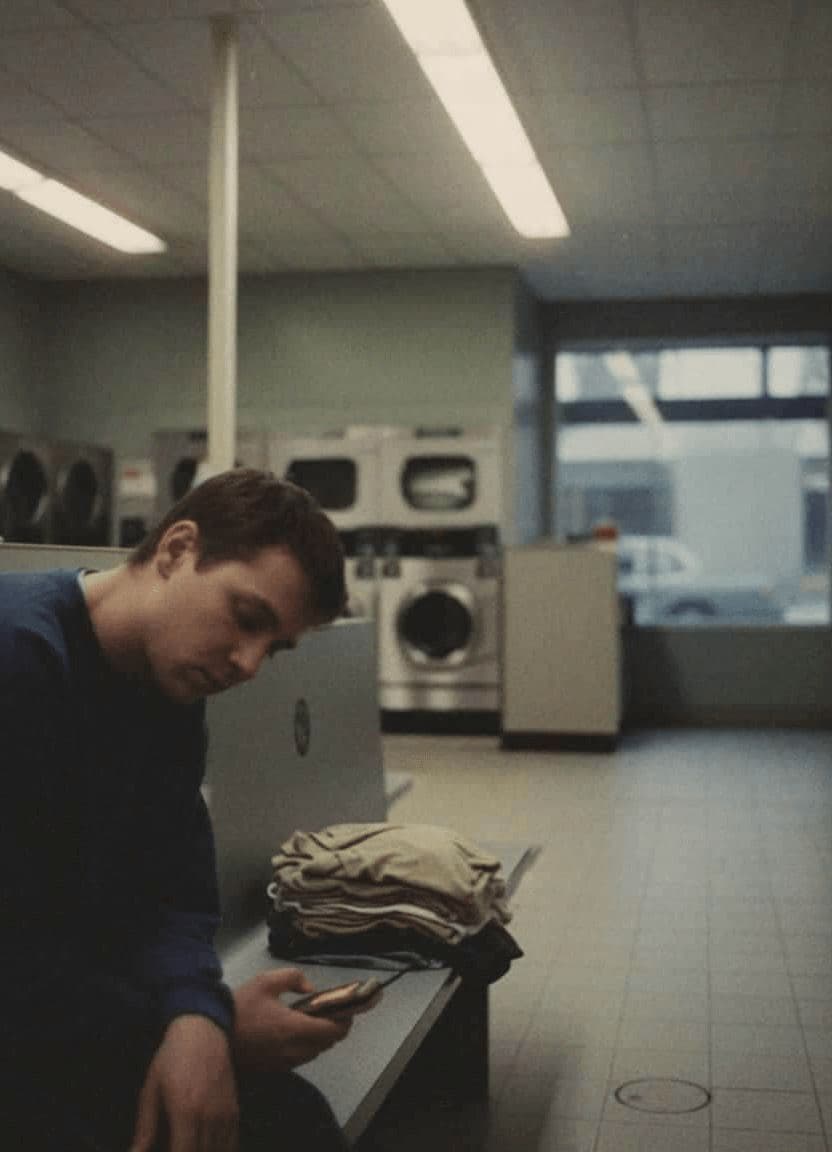 Waiting in the Laundromat — photograph by Deepa Basnet — MODULAR · 13 × 18 cm limited edition of 10