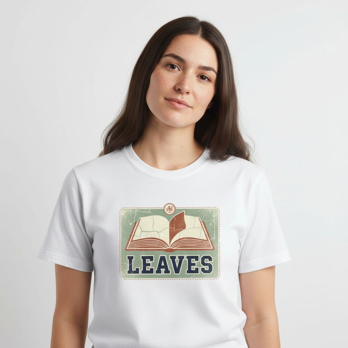 Hospital Atrium with a Lost Sock printed on a t-shirt, worn