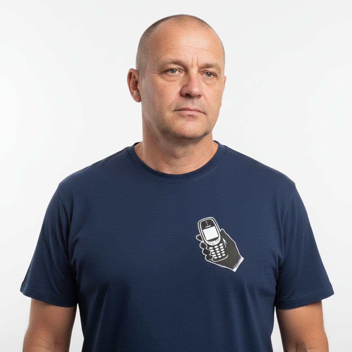 palermo thimble, bright afternoon printed on a t-shirt, worn