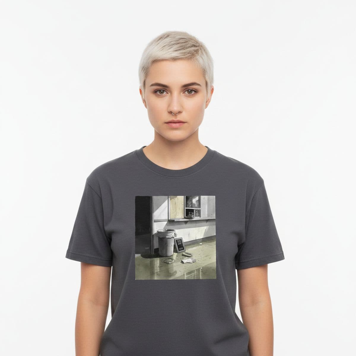 Regional Sales Team MVP Declared printed on a t-shirt, worn