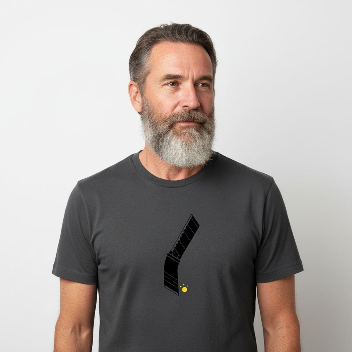 sunday afternoon's quiet struggle printed on a t-shirt, worn