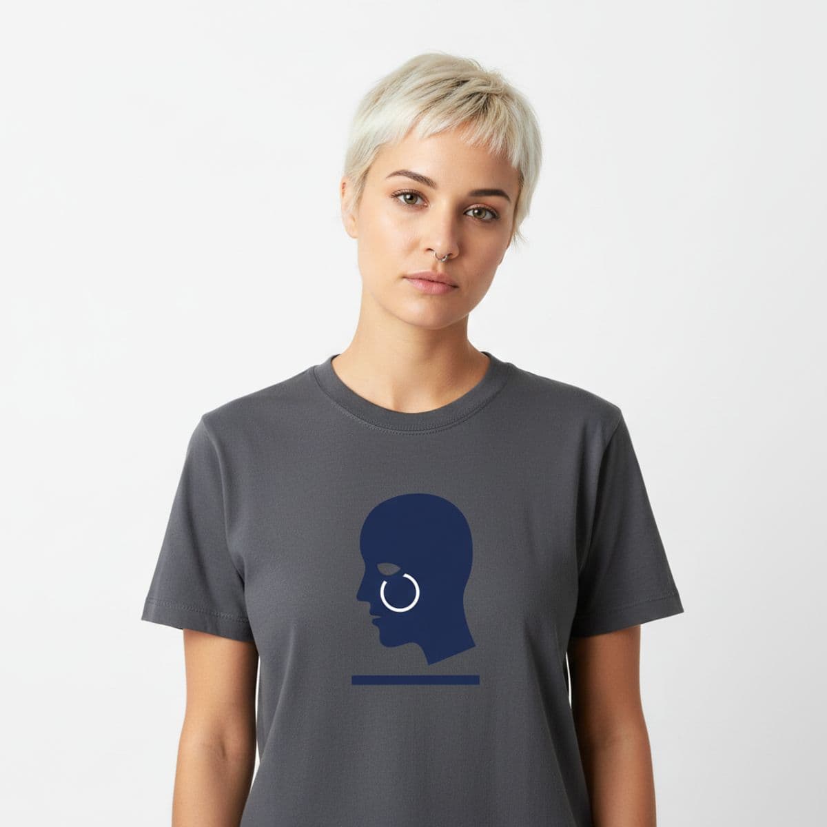 sunday's quiet, a lean against time printed on a t-shirt, worn