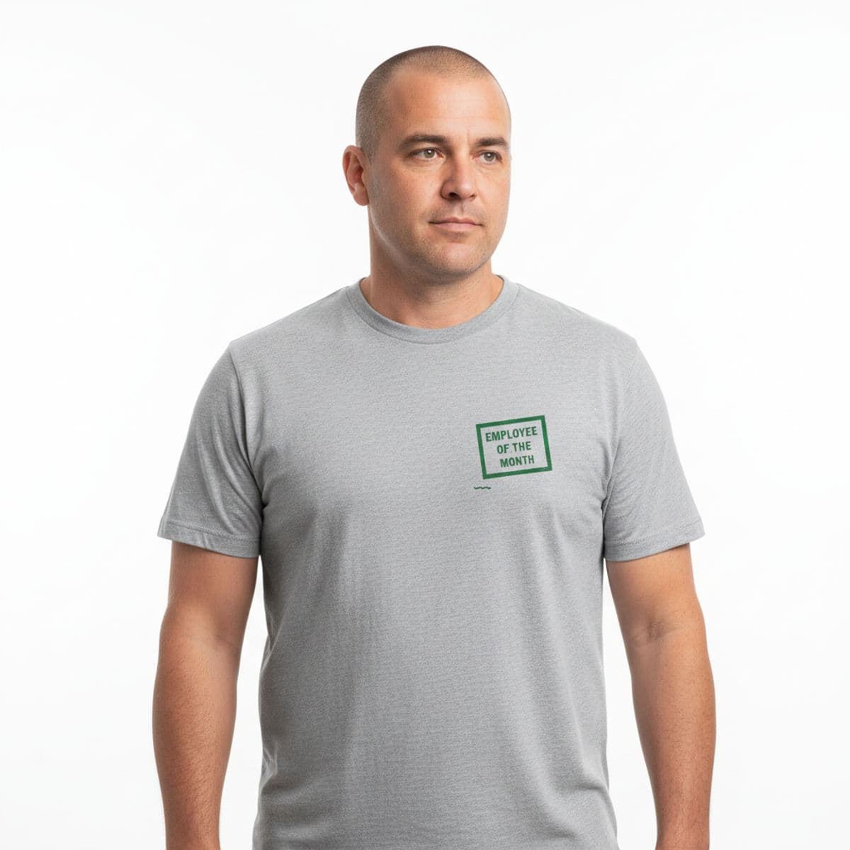 The Peregrine Surveys the Conviviality printed on a t-shirt, worn