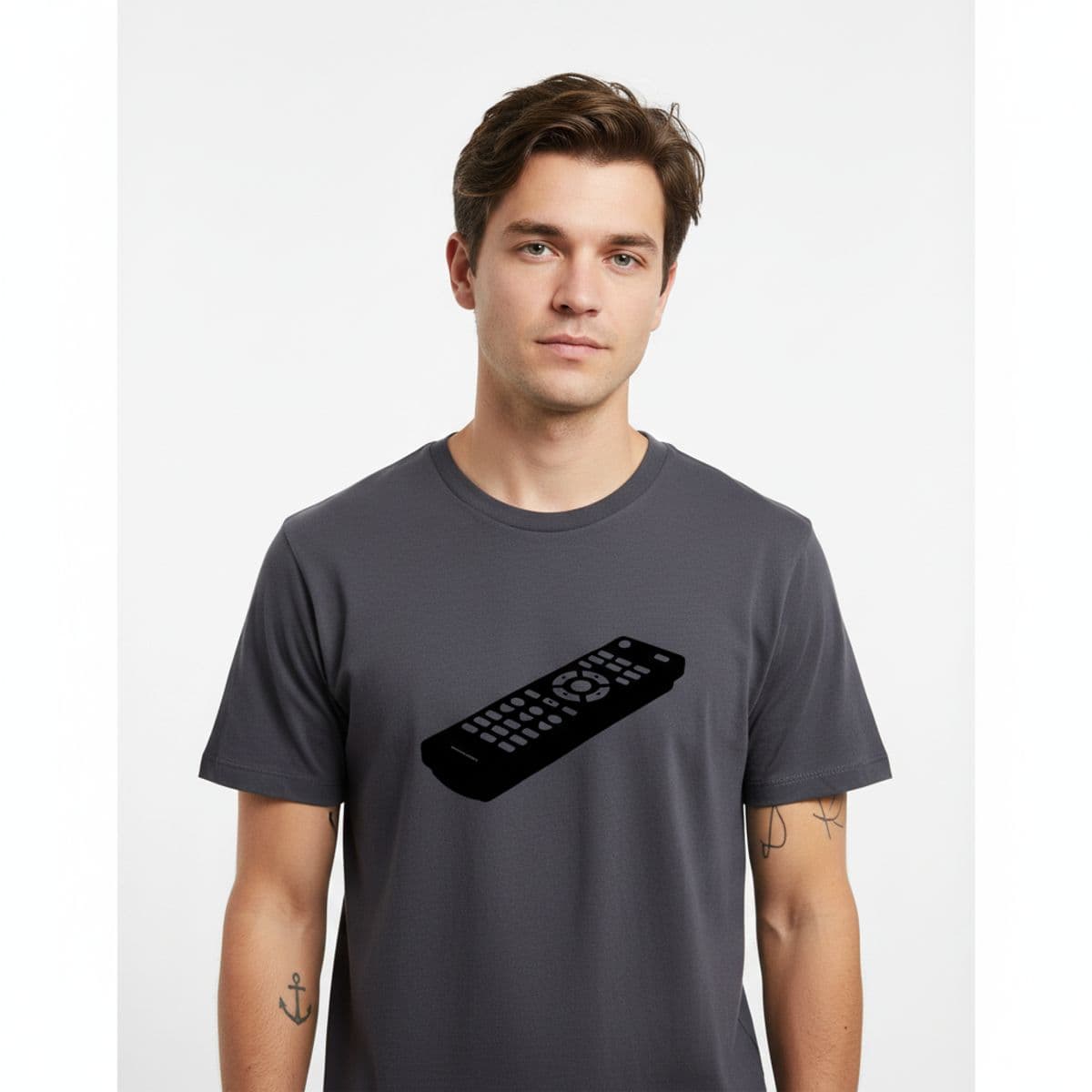 This Is the Last Thing We Watched printed on a t-shirt, worn